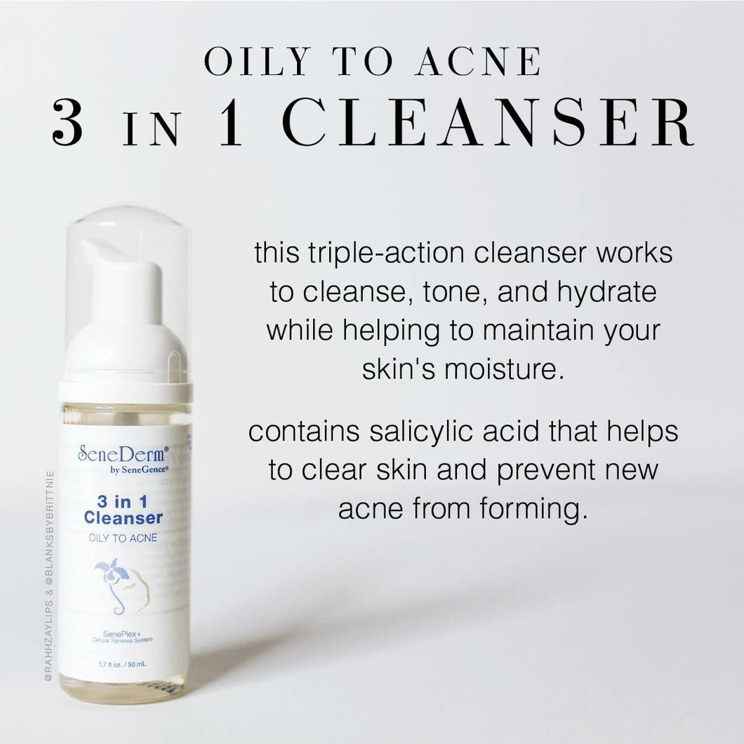 Oily To Acne 3-in-1 Cleanser